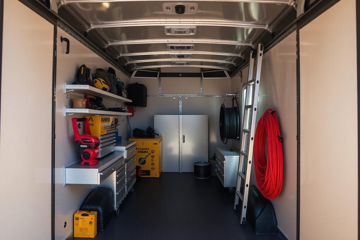 Secure vehicle and trailer parking with a small office photo 2